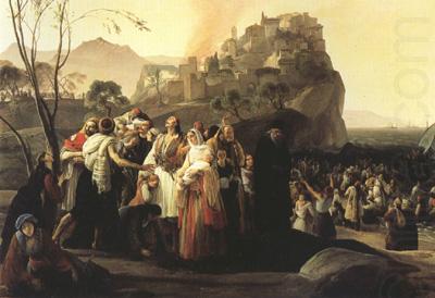 Francesco Hayez The Refugees of Parga (mk22) china oil painting image